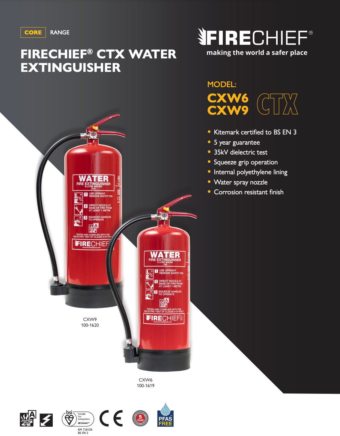 6L Spray Water Fire Extinguisher