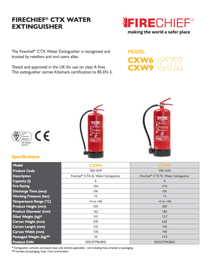 6L Spray Water Fire Extinguisher